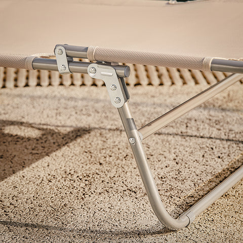„Sobuy 2 X“ sulankstomos kėdės lauko baldų saulės lova su laikymo krepšiu OGS35-MIX2