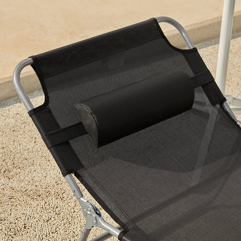 „Sobuy 2 X“ sulankstomos kėdės lauko baldų saulės lova su laikymo krepšiu OGS35-SCHX2