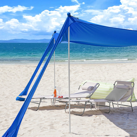 Išankstinis pardavimas „Sobuy“ palapinės paplūdimio palapinė su smėlio inkaro nešiojamuoju saulės šešėliais