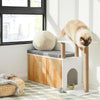 Sobuy kačių spintelės batų suolelio kačių urvas didelėms kačių kačių spintelėms medinis kačių namas FSR135-WN
