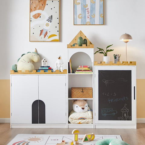 Sobuy, vaikų lentyna, knygų lentyna, žaislų saugykla, vaikų kambarys, KMB43-W