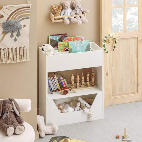 „Sobuy“ kūdikių lentynų žaislų saugojimo knygų spintos Vaikų kambarys KMB51-W
