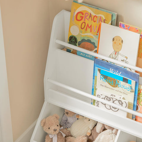 „Sobuy“ kūdikio lentynos su lentynomis žaislų lentynos laikymo lentyna KMB56-W