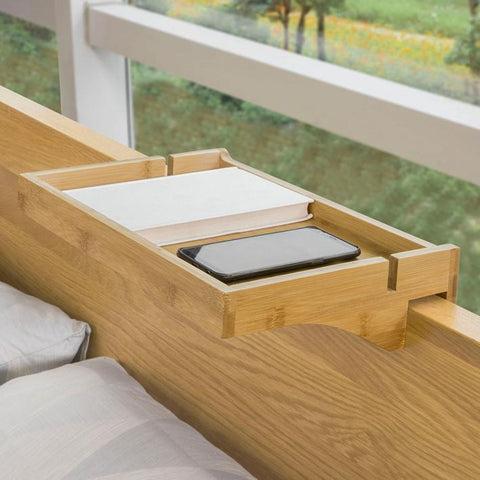 „Sobuy“ naktinis stalas „Bedtop Design Nightand“ masinis bambuko NKD01-N