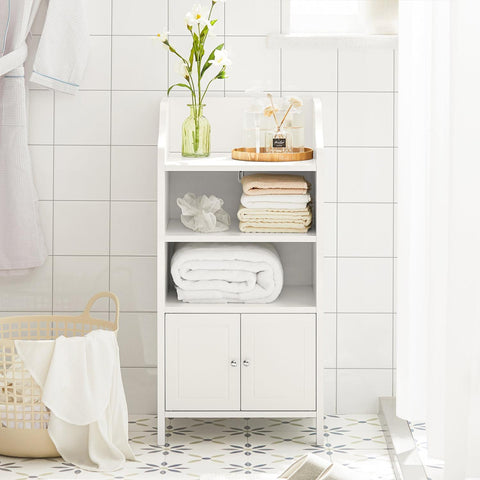 „Sobuy“ vonios spintelės su 2 durimis, vonios baldai, „Sideboard“, „BZR56-W“