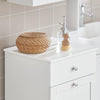 „Sobuy“ vonios kabinetas su skalbinių krepšiu ir stalčiais, laikymo baldų vonios kambarys, BZR21-W