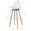 Sobuy, baro kėdė su kojomis, baro kėdė, sėdynės aukštis 71 cm, FST70-W