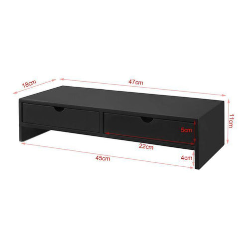 „Sobuy“ ekrano stovas su 2 stalčiais, laikymo dėžutė, BBF02-sch
