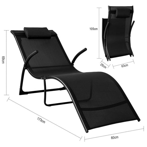 „Sobuy“ sulankstoma kėdė lauko baldai Saulėtekiai su pagalvėlėmis OGS45-SCH