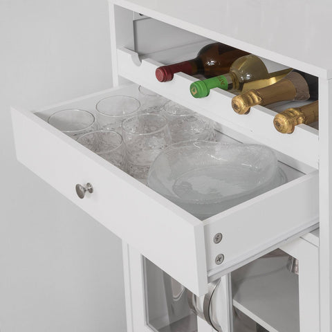 „Sobuy“ virtuvės lentyna, vyno spintelė, virtuvės spintelė FSB24-W