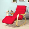 „Sobuy“ moderni arkliukų kėdė su kojomis, poilsio kėdė, raudona, FST16-R