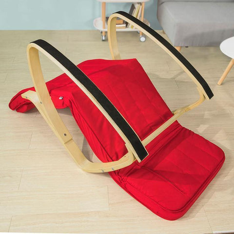 „Sobuy“ moderni arkliukų kėdė su kojomis, poilsio kėdė, raudona, FST16-R