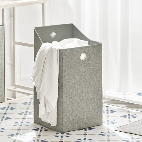 Sobuy skalbinių krepšys su apsirengtu viduje, skalbinių krepšeliu - skalbimo krepšys su 2 nuimamais BZR57 -W