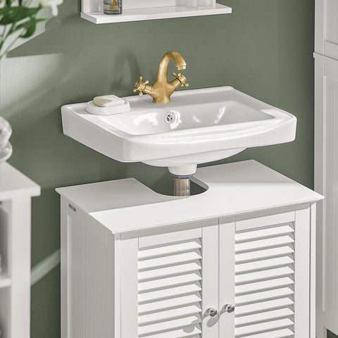 „Sobuy Washbasin“ su 2 durimis, vonios spintelės, FRG237-W