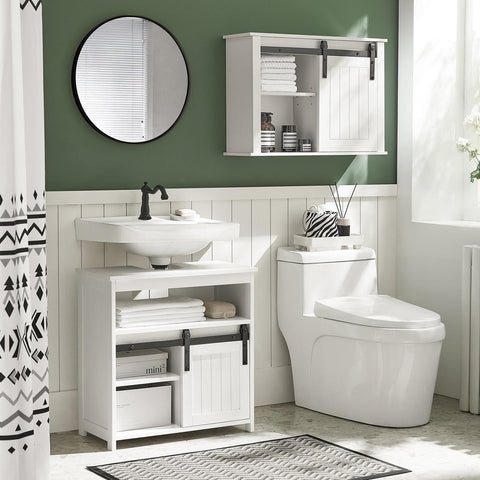 „Sobuy Washbasin“, vonios kabinetas, su stumdomomis durimis, vonios baldais BZR61-W