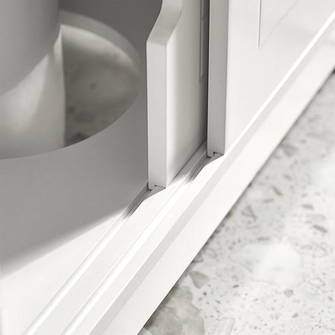„Sobuy Washbasin“ su durų vonios spintelės vonios lentyna, balta FRG128-II w