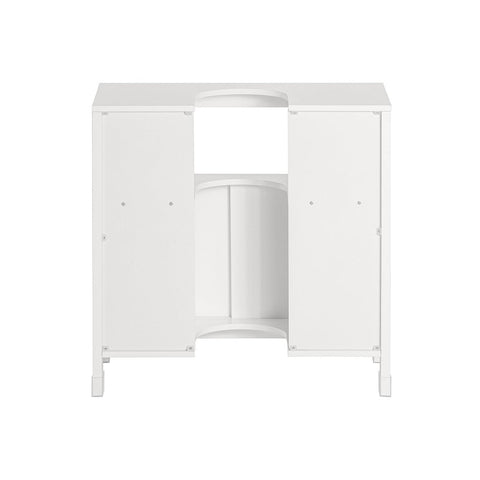 „Sobuy Washbasin“ su durų vonios spintelės vonios lentyna, balta FRG128-II w